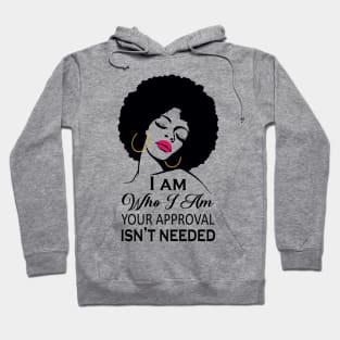 Black Queen Lady Curly Natural Afro African American Ladies Hoodie